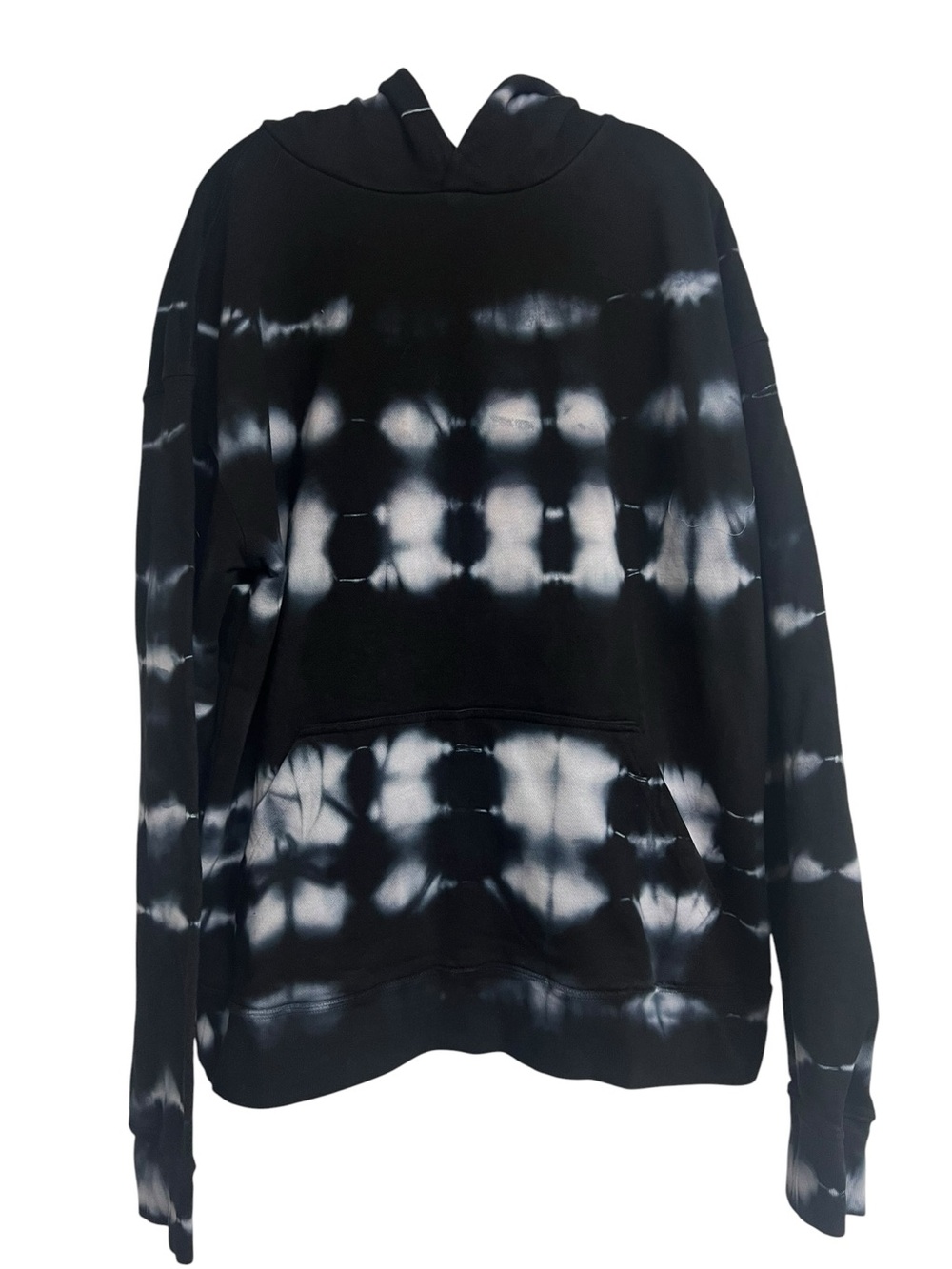 Rhude Paycho Camo Black Tie-Dye Pullover Hoodie Sweatshirt Medium